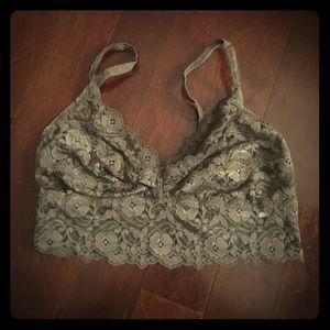 Alythea lace charcoal grey bralette